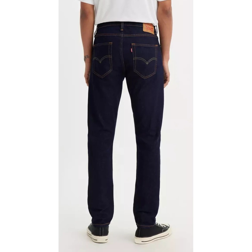 Levi's 512 Slim Taper Mens Jeans Dark Wash Indigo Stretch Denim 34 x 34 5 Pocket - Picture 10 of 14
